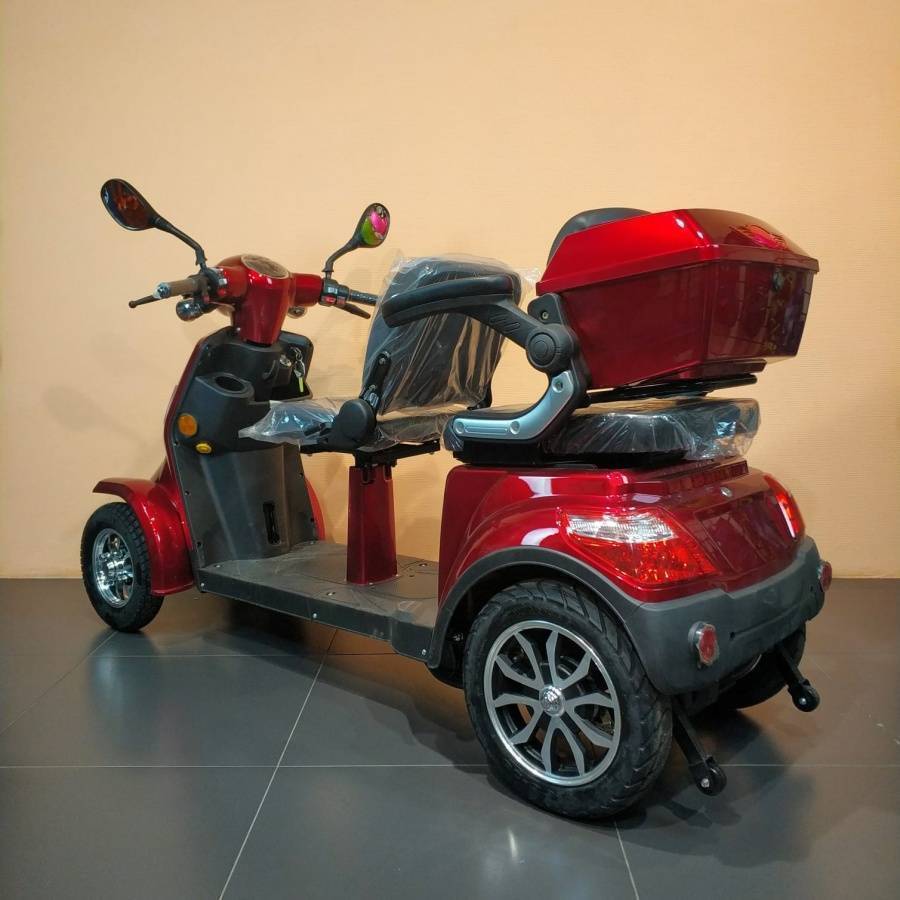 Электрический четырехколесный двухместный скутер Kachu 4rike X2, 1000Вт ...